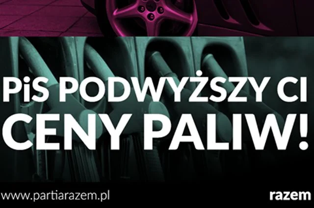 Benzyna Plus to sposób PiS na sięgnięcie do kieszeni Kowalskiego, gdy zabrakło odwagi na opodatkowanie wielkiego biznesu – mówi Mateusz Mirys z Partii Razem.