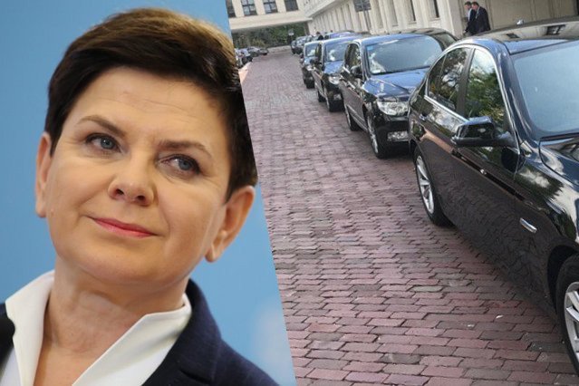 "Czas limuzyn się skończył" – mówi premier w wywiadzie. A przed Sejmem... "rząd limuzyn"