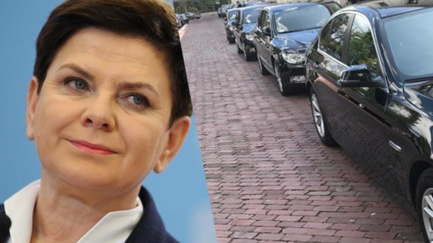 "Czas limuzyn się skończył" – mówi premier w wywiadzie. A przed Sejmem... "rząd limuzyn"