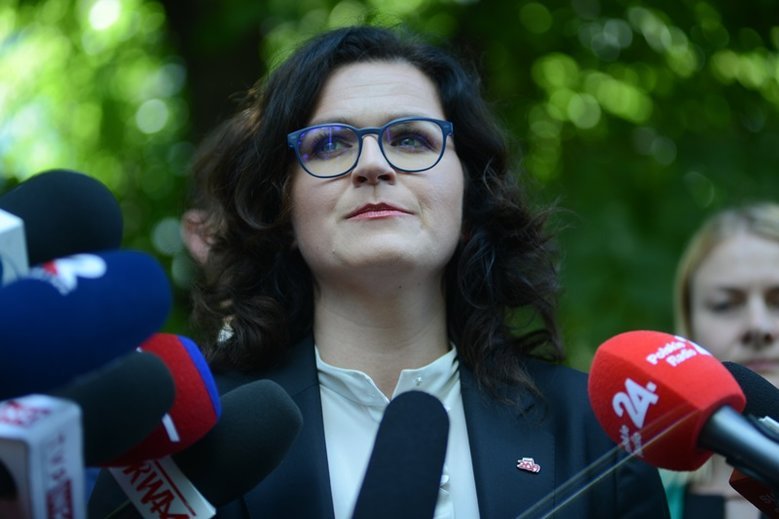 Aleksandra Dulkiewicz mobilizuje wyborców w Gdańsku.
