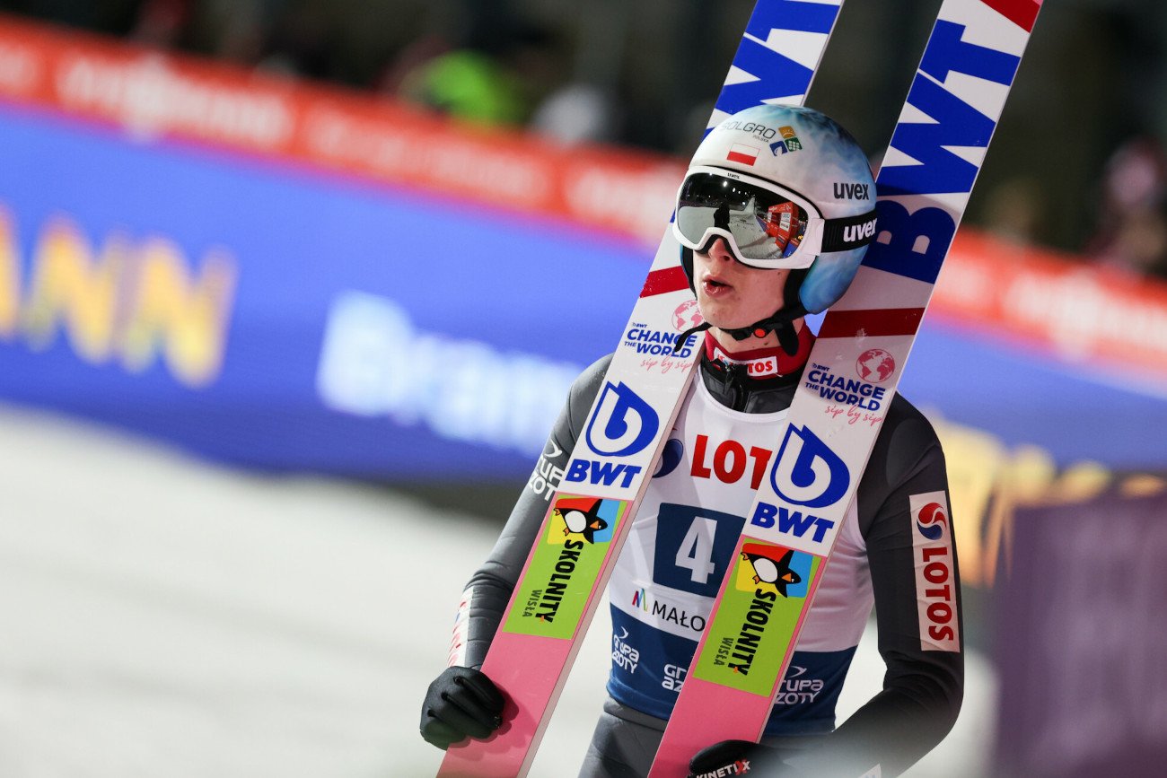 Najlepszym z Polaków w pierwszej serii konkursu indywidualnego w Zakopanem był Paweł Wąsek.