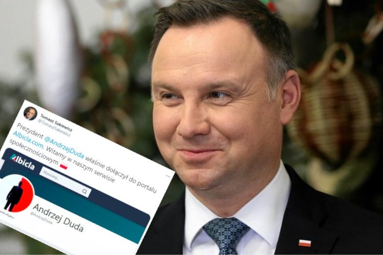 Andrzej Duda dołączył do użytkowników Albicla.