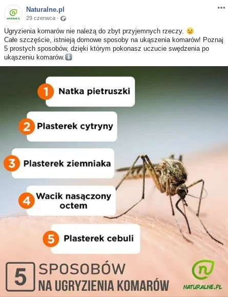 Domowe sposoby na łagodzenie swędzących bąbli po ugryzieniu komarów. Domowe metody na bąble po komarach.