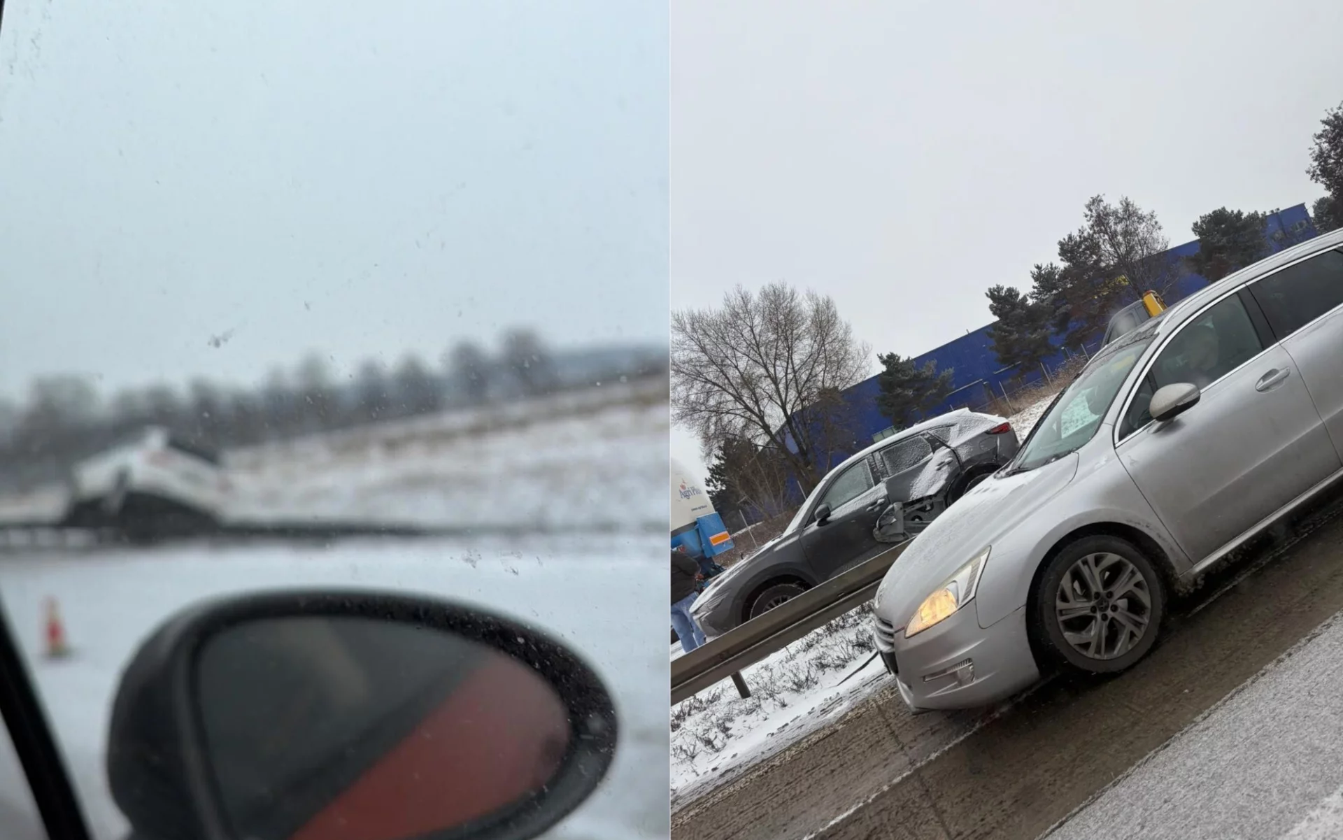 Na autostradzie A4 kierowcy oglądali dantejskie sceny. Kolizje i kłopoty co kilka kilometrów.