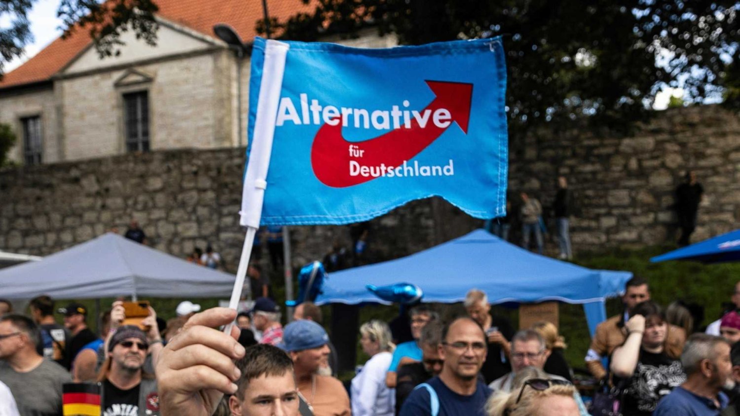 Politycy chadecji chcą zmian. Tak teraz mówią o AfD. flaga AfD