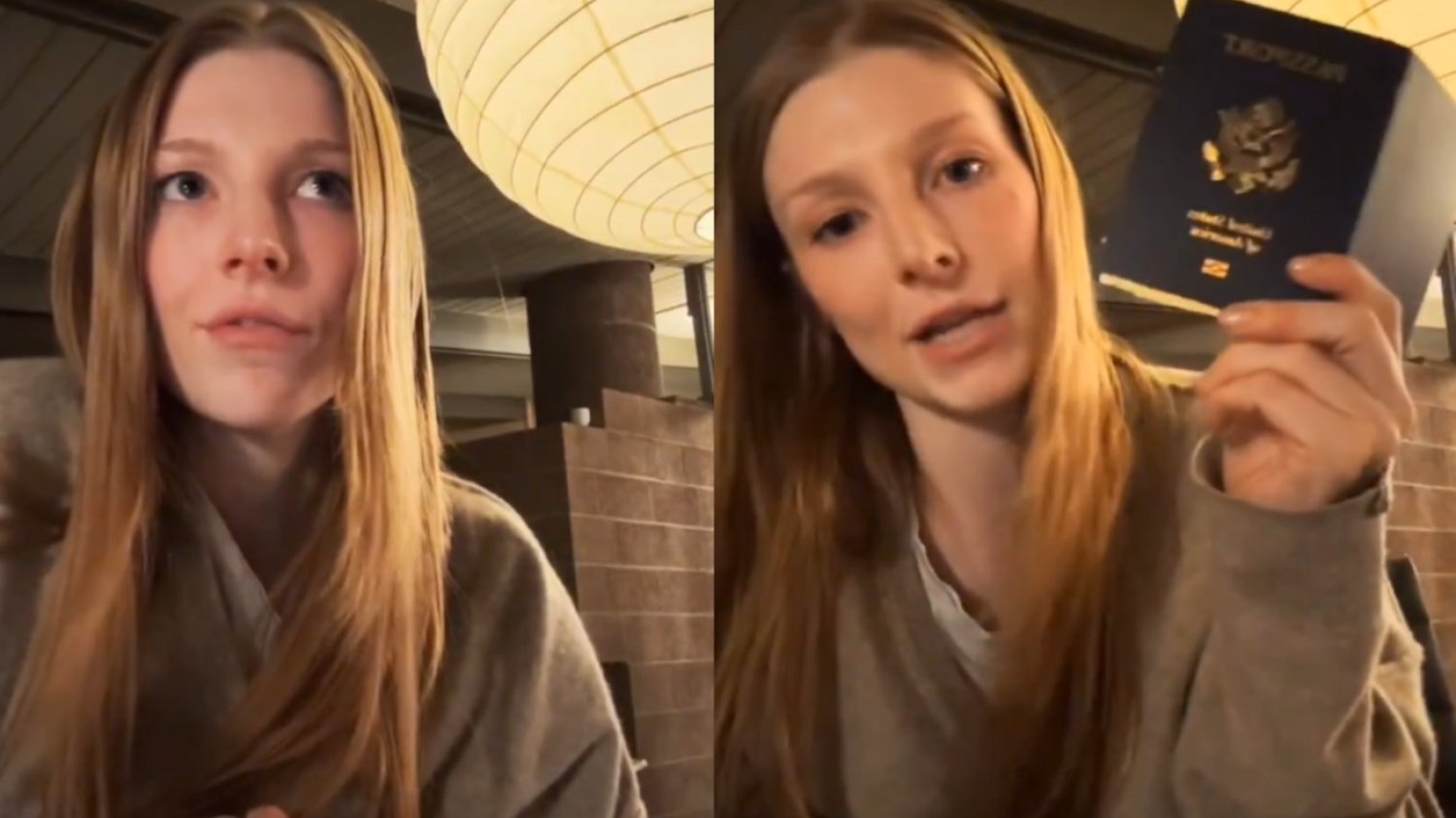 Hunter Schafer przez politykę Trumpa w dokumentach została mężczyzną. Hunter Schafer z paszportem w ręku.