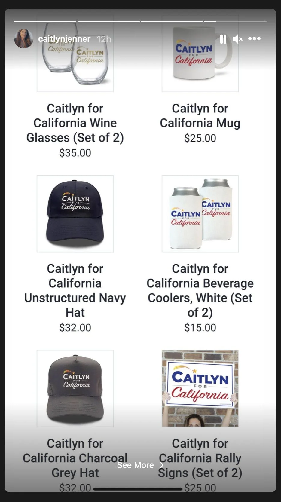 Linia produktów "Caitlyn for California".