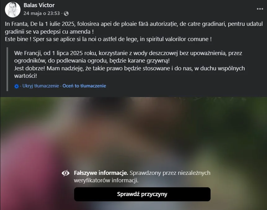 Podlewanie deszczówką ma być tam zakazane. Wyjaśnili, jaka jest prawda Podlewanie deszczówką ma być tam zakazane. Wyjaśnili, jaka jest prawda
