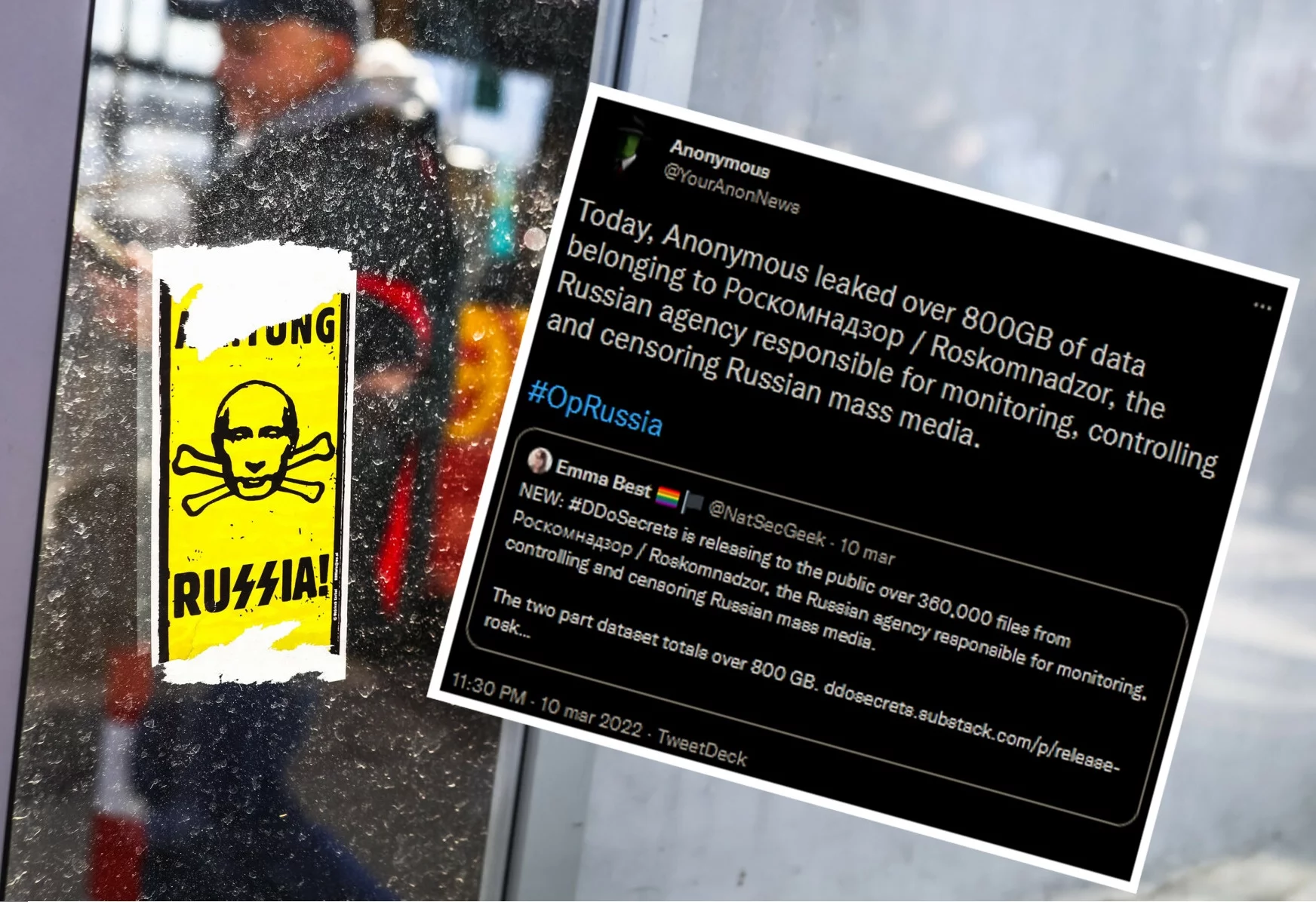 Anonymous ujawnili kolejne dane wykradzione Rosjanom.