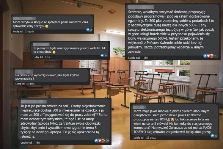 Na forach i grupach nauczycielskich jest sporo krytycznych komentarzy dot. propozycji premiera.