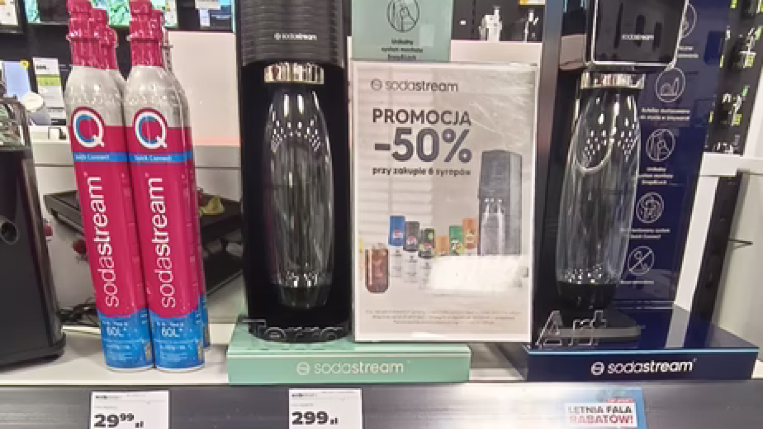 Promocja na syropy SodaStream w Neonet.