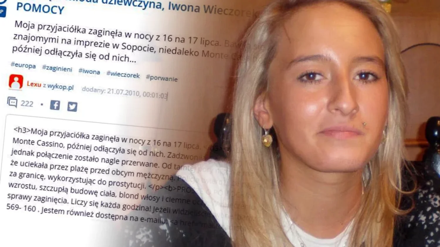 Co się stało z Iwoną Wieczorek? Przed rokiem ogłoszono "przełom".