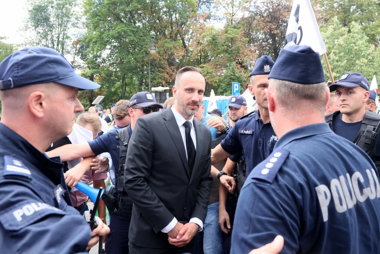 Poseł Janusz Kowalski został wyproszony z demonstracji rolników Agrounii.