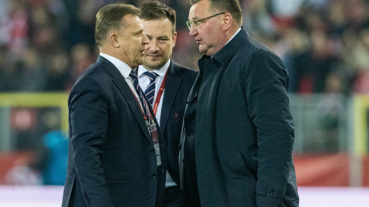 Prezes Cezary Kulesza oraz trener Czesław Michniewicz. Obaj panowie w ostatnich dniach znaleźli się w centrum uwagi.