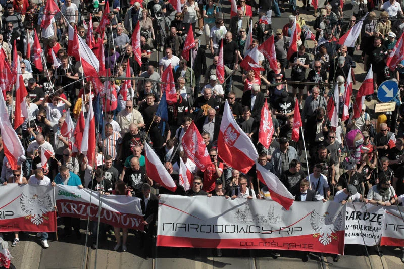 W marszu Narodowców wzięło udział 4,5 tysięcy osób.