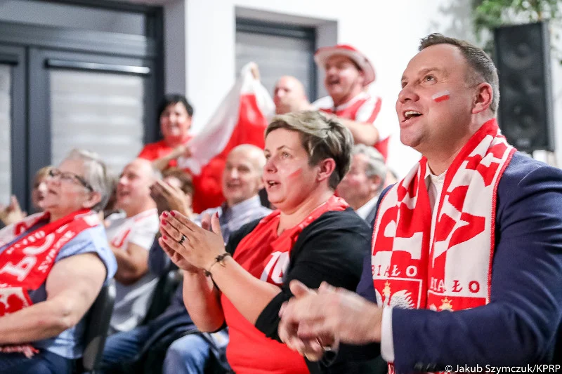 Prezydent Andrzej Duda kibicuje Polakom w Mistrzostwach Świata w Piłce Siatkowej.