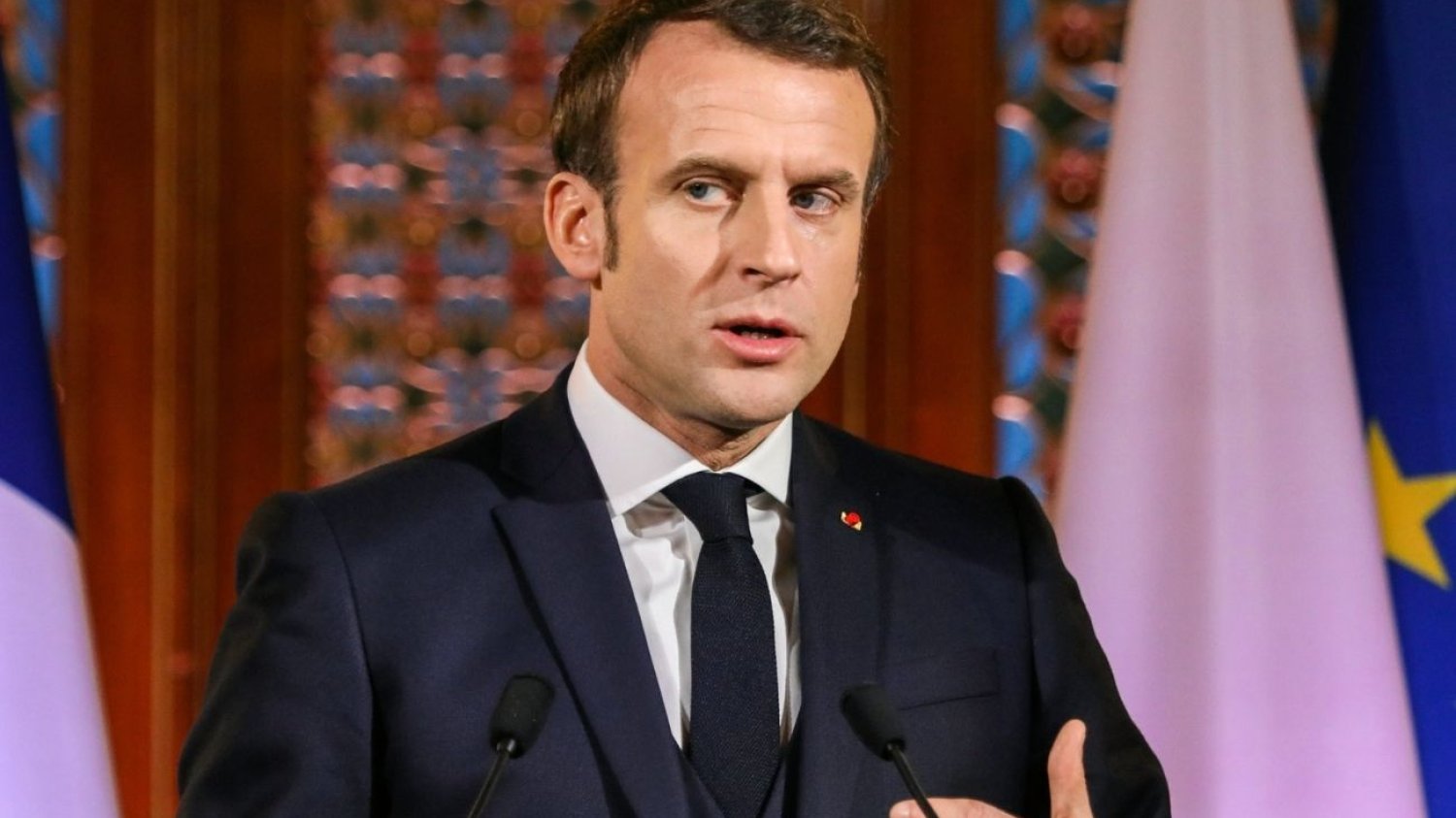 Macron po spotkaniu "koalicji chętnych".