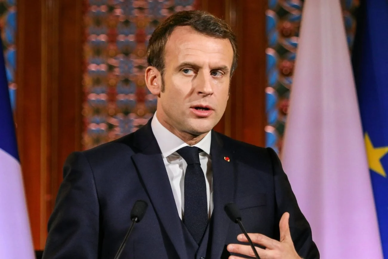 Macron po spotkaniu "koalicji chętnych".