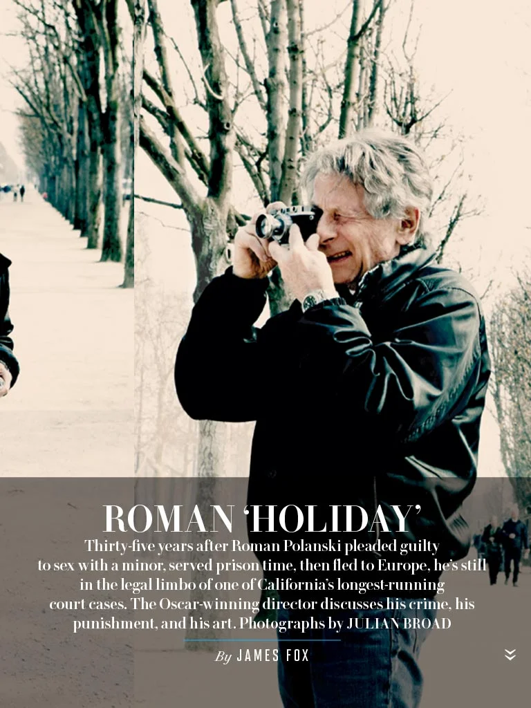 Roman Polański w "Vanity Fair"