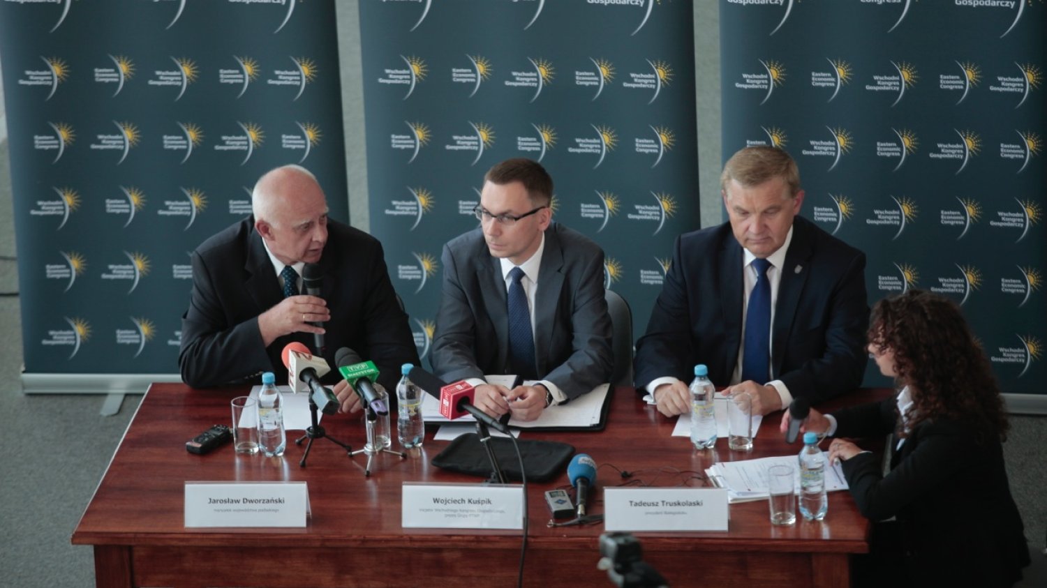 Białystok, konferencja prasowa zapowiadająca Wschodni Kongres Gospodarczy