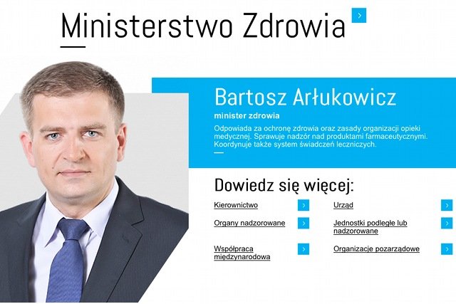 Ministerstwo Zdrowia poleca swój nowy serwis internetowy