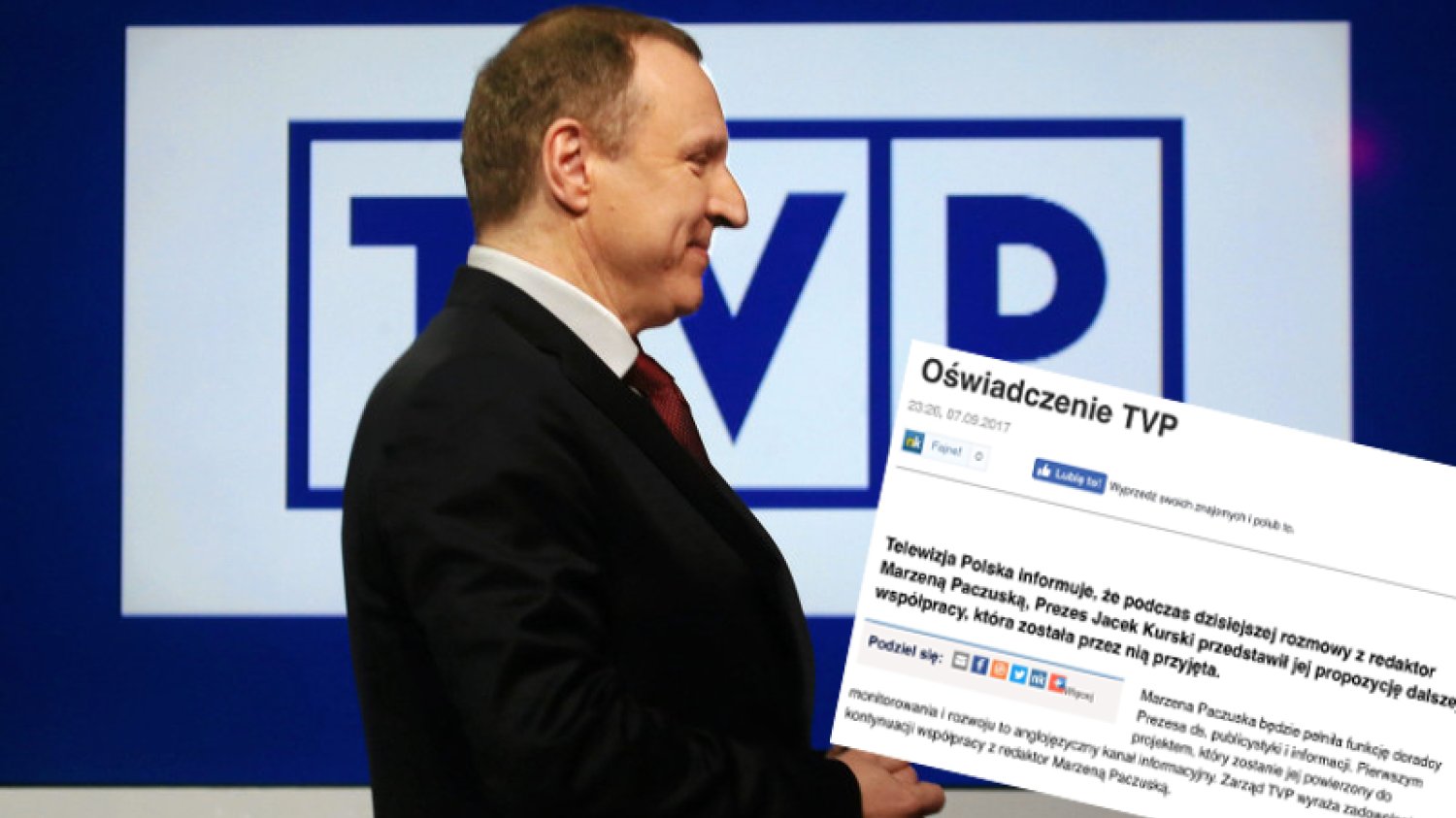 Jacek Kurski przynajmniej na chwilę ugasił pożar na prawicy. Marzena Paczuska dostałą nowe stanowisko.