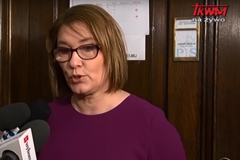 Beata Mazurek zarzuciła reporterce TV Trwam manipulację. Pytanie dotyczyło prac nad projektem zaostrzającym przepisy aborcyjne.
