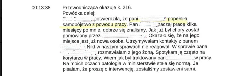Fragment protokołu.