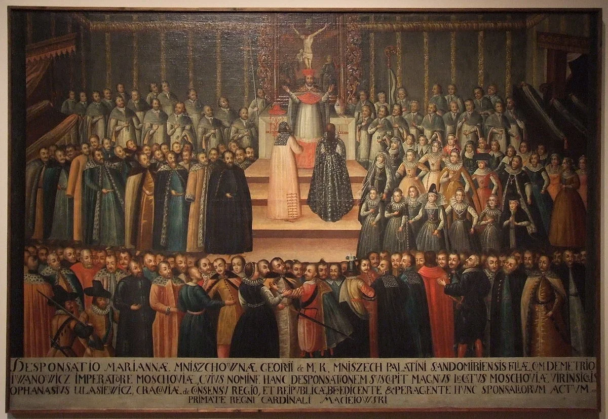 Ślub Maryny Mniszchówny i Dymitra I Samozwańca.