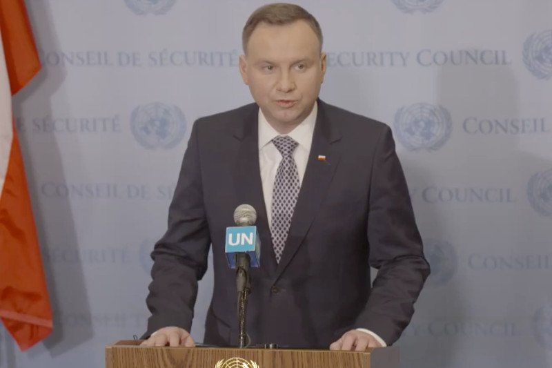 Andrzej Duda w siedzibie ONZ w Nowym Jorku odciął się od Donalda Tuska.
