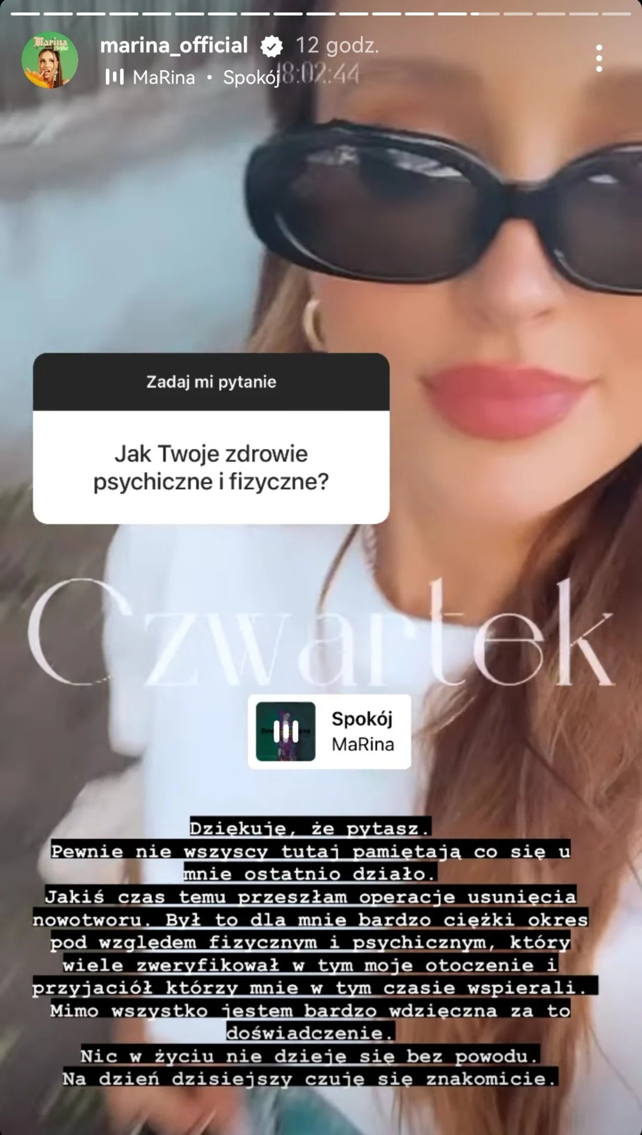Marina Łuczenko-Szczęsna zdradziła, że miała nowotwór. Przeszła operację