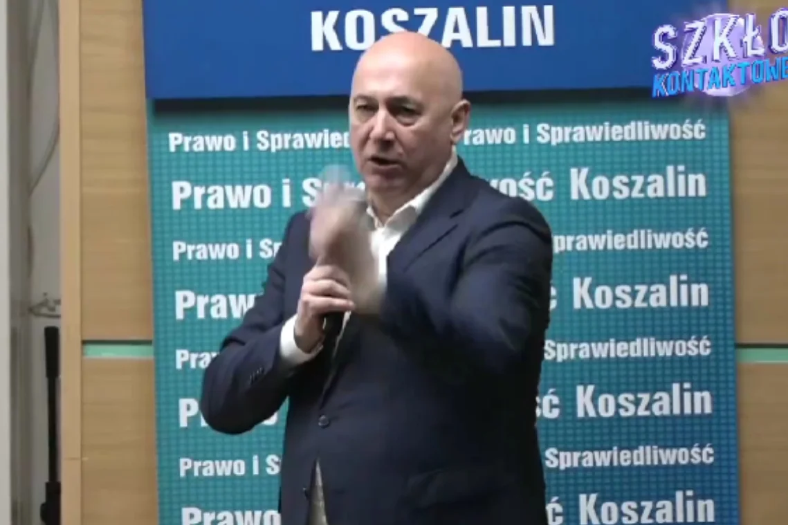 Brudziński cały w emocjach w Koszalinie. Wygrażał Tuskowi.