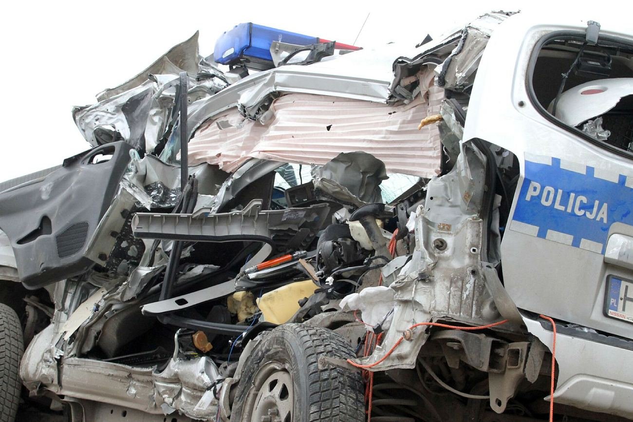 W Gdyni radiowóz zdarzył się w taksówką. Zdjęcie ilustracyjne.