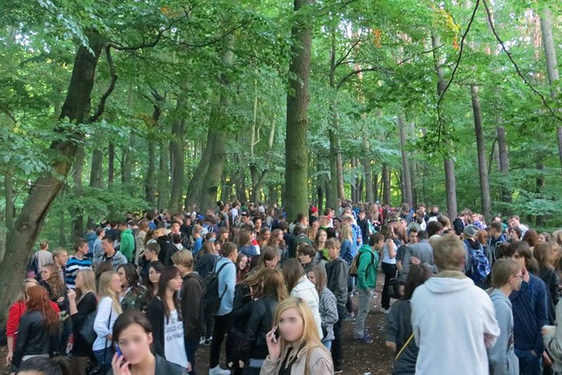 Spotted melanż, czyli gimnazjum i liceum po dzwonku. Na zdjęciu - Topolas