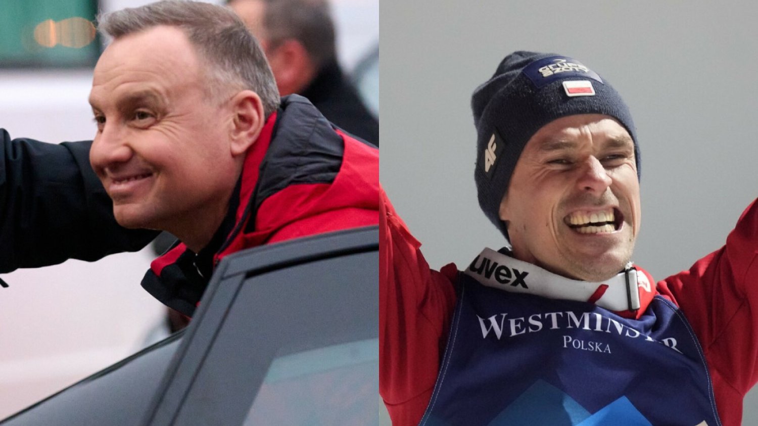 Andrzej Duda i Piotr Żyła