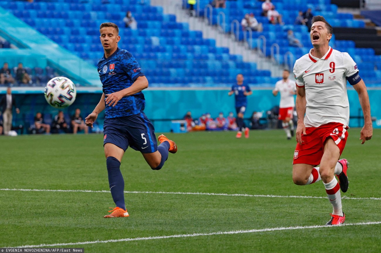 Robert Lewandowski nie będzie dobrze wspominał meczu ze Słowacją