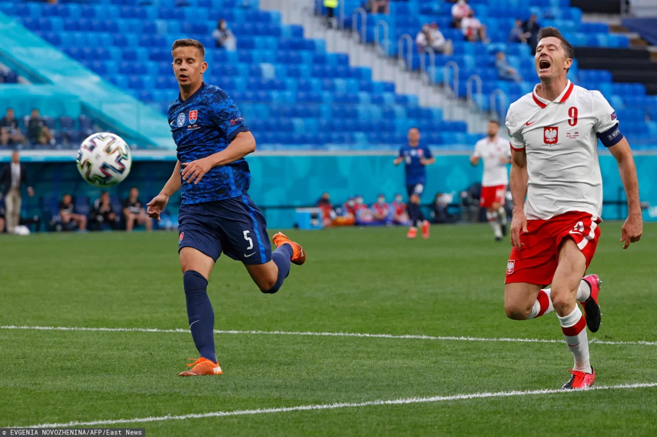 Robert Lewandowski nie będzie dobrze wspominał meczu ze Słowacją