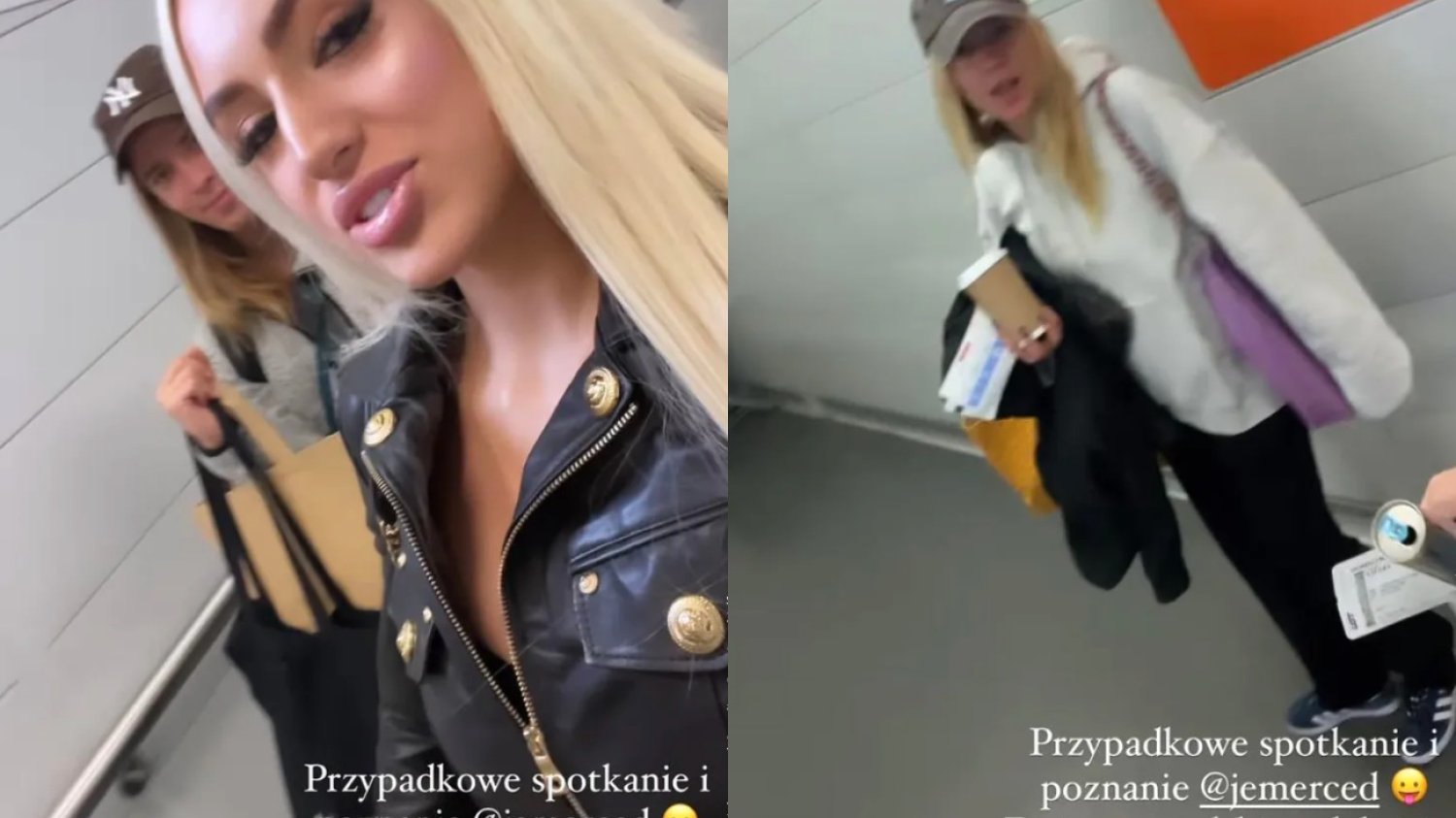 Mercedes uciekała przed Derpienski. Spotkały się przed lotem do Cannes