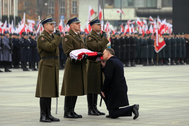 Przemówienie Andrzeja Dudy.