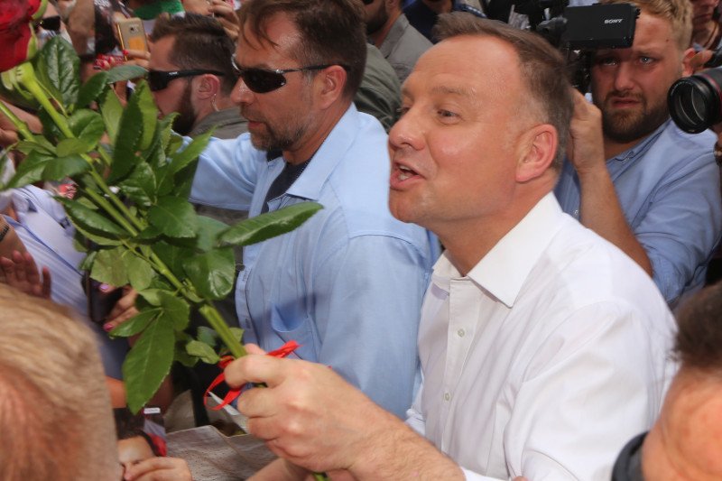 Policja chce ukarania organizatorów wiecu Andrzeja Dudy we Wrocławiu.