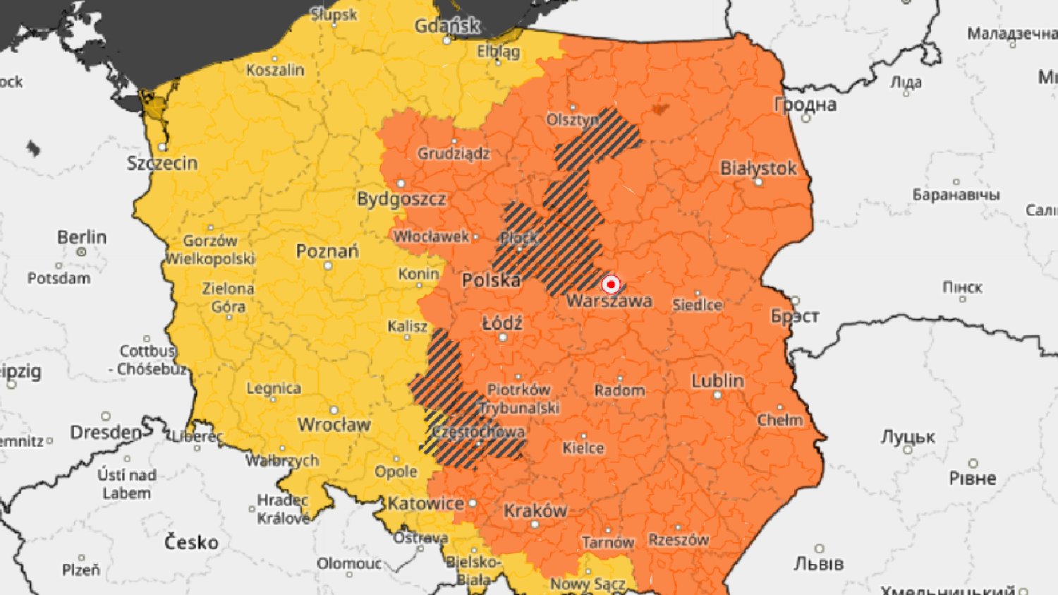 Pogoda. Burze i ulewy przetoczyły się przez Polskę, ale się nie ochłodzi.