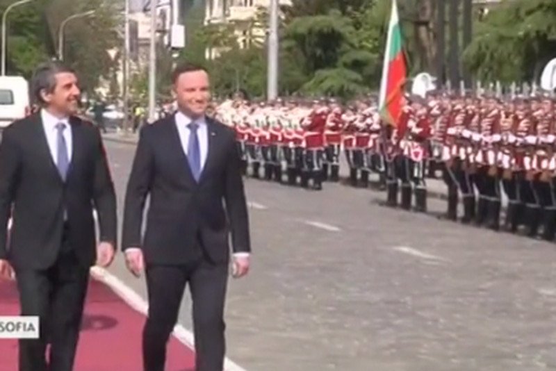 Oficjalne powitanie prezydenta Dudy w Sofii.