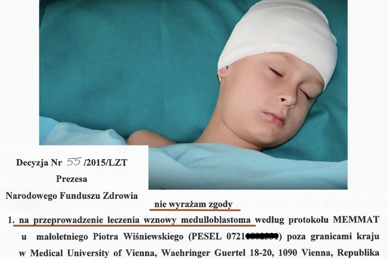 Piotrek z medulloblastomą