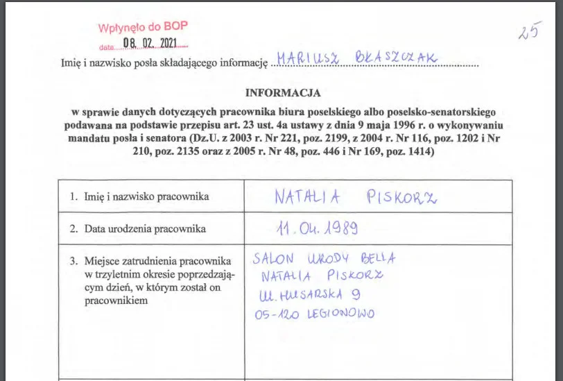 Informacja na temat Natalii Piskorz