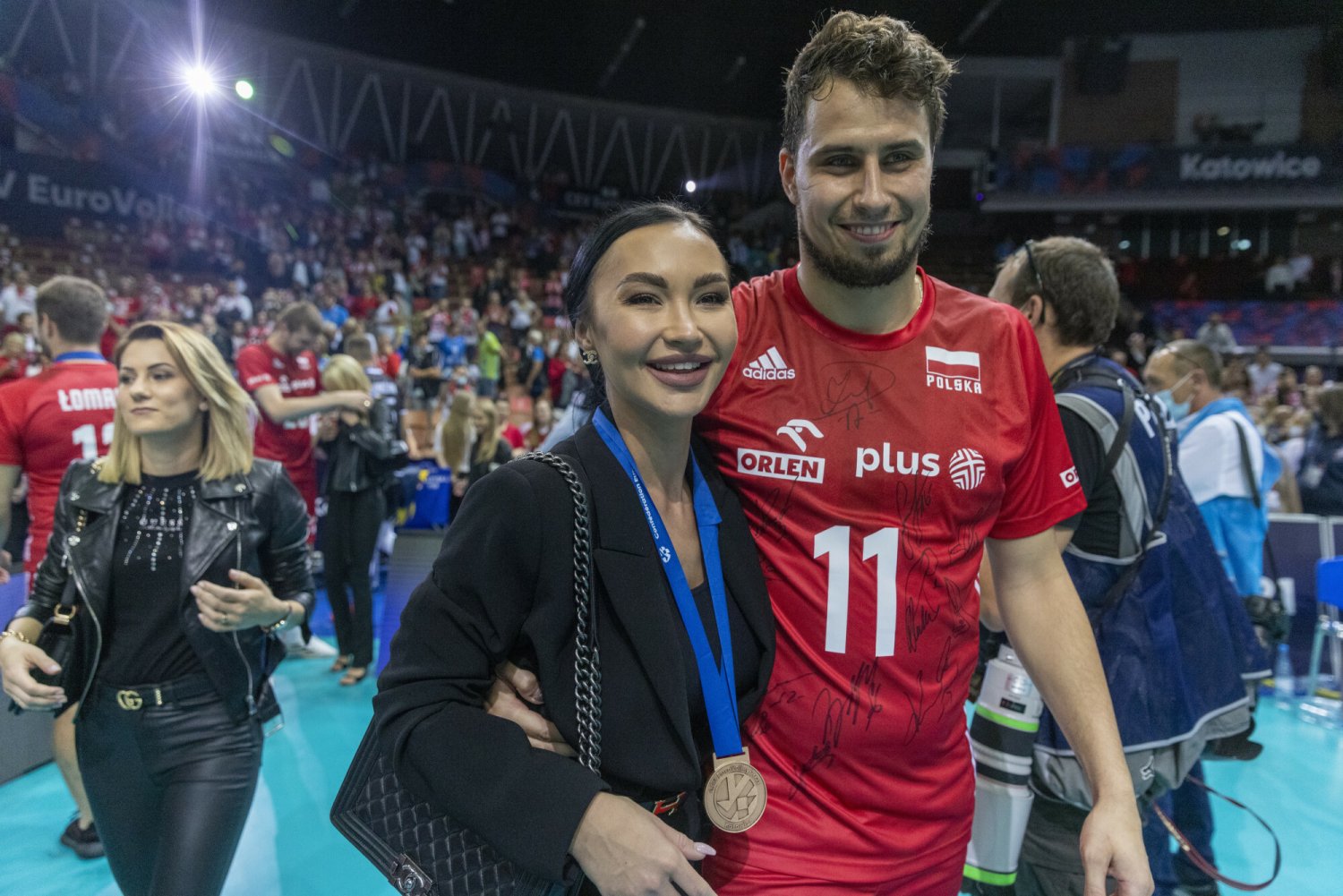 Fabian Drzyzga z żoną Moniką, która ostro zwróciła się do hejterów