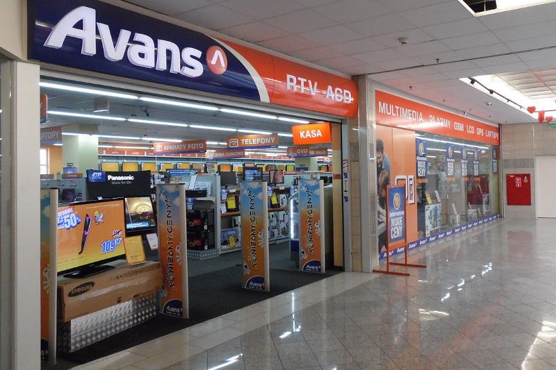 Sieć sklepów Avans ma w Polsce 250 oddziałów.