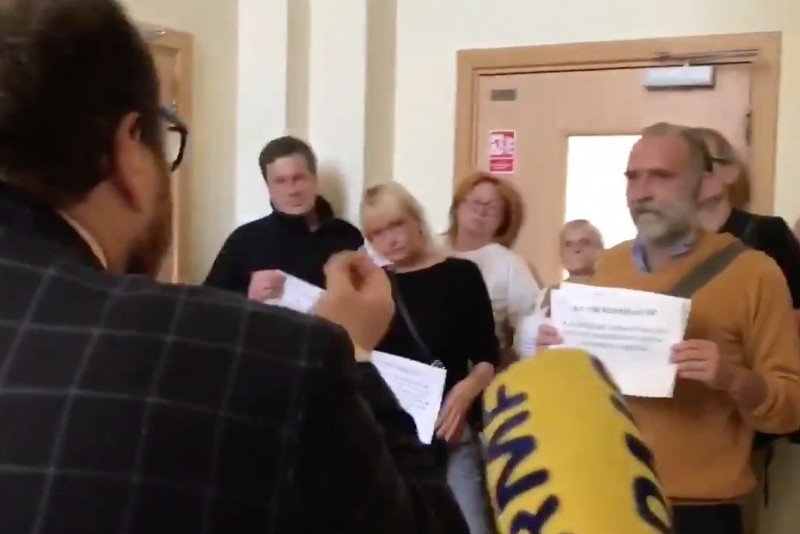 Jędrzej Kondek w trakcie dyskusji był bardzo żywiołowy.