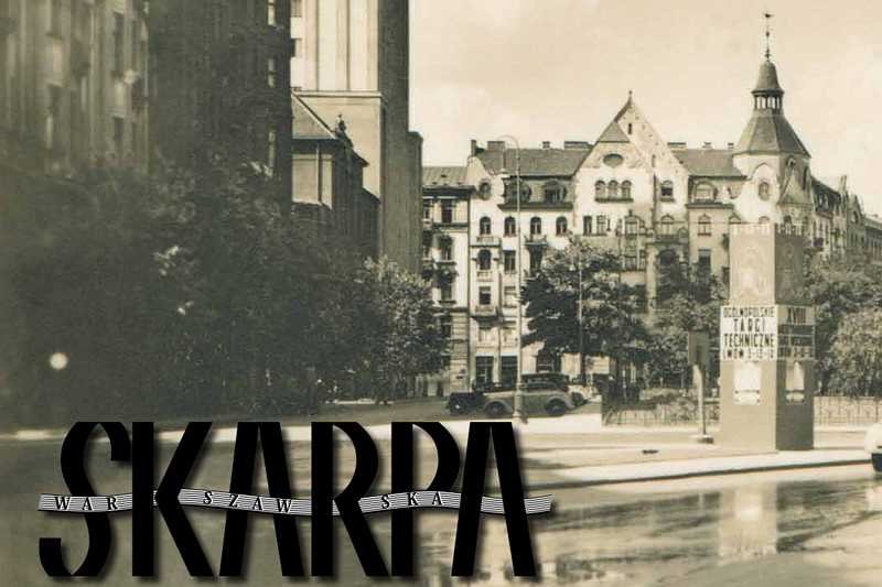 "Skarpa warszawska" fragment plakatu, który można było znaleźć w 6 numerze magazynu