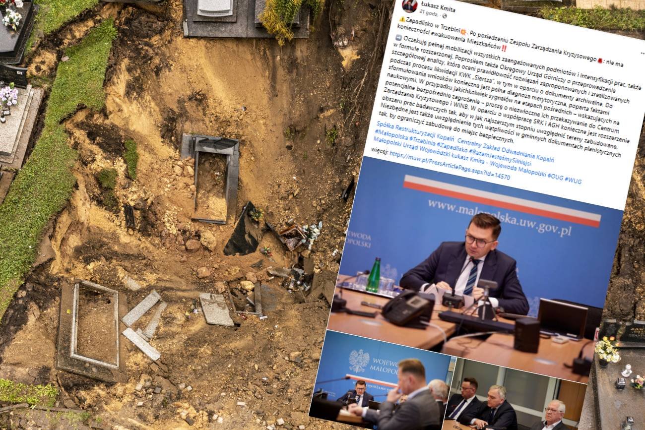 W Trzebini ponownie zapadła się ziemia. Pojawiły się głosy o ewakuacji