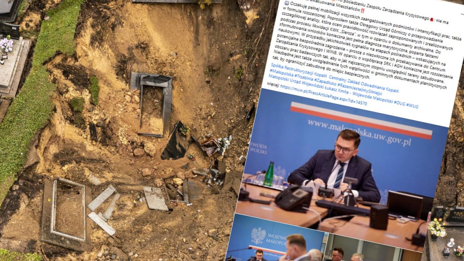 W Trzebini ponownie zapadła się ziemia. Pojawiły się głosy o ewakuacji